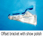 Offset bracket with show polish
